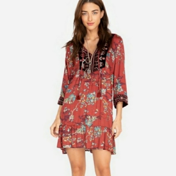 Johnny Was Dresses & Skirts - Johnny Was Gypsy Peasant Boho Dress